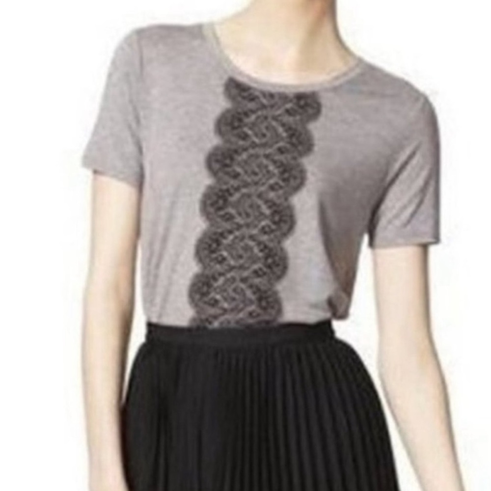 Jason Wu for Target Women’s Grey T-Shirt with Lace Print